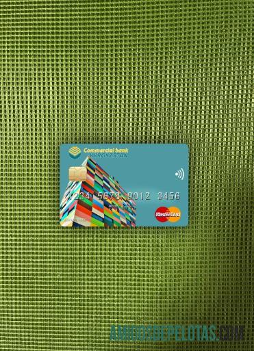 Banco Comercial do Quirguistão QUIRGUIZSTÃO Mastercard Photolook Front baixar para verificação